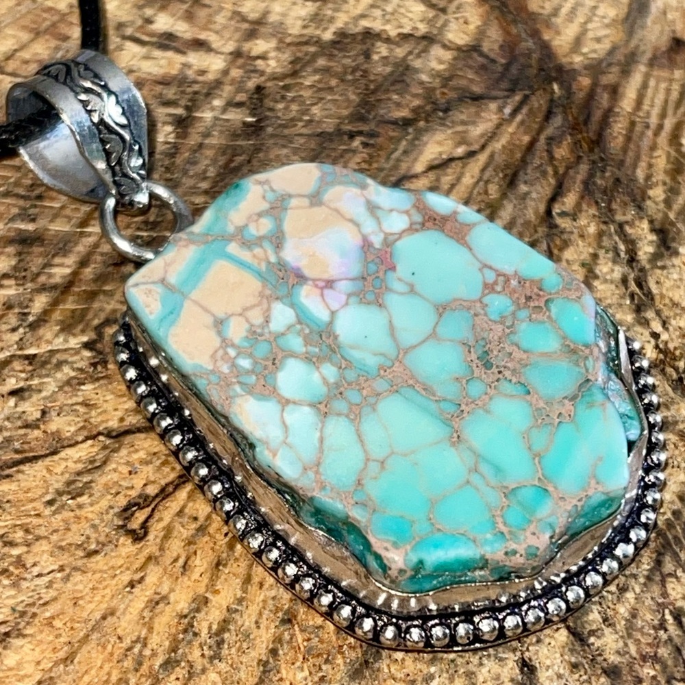Sea Sediment Jasper Pendant 2 1/4” - Picture 11 of 14